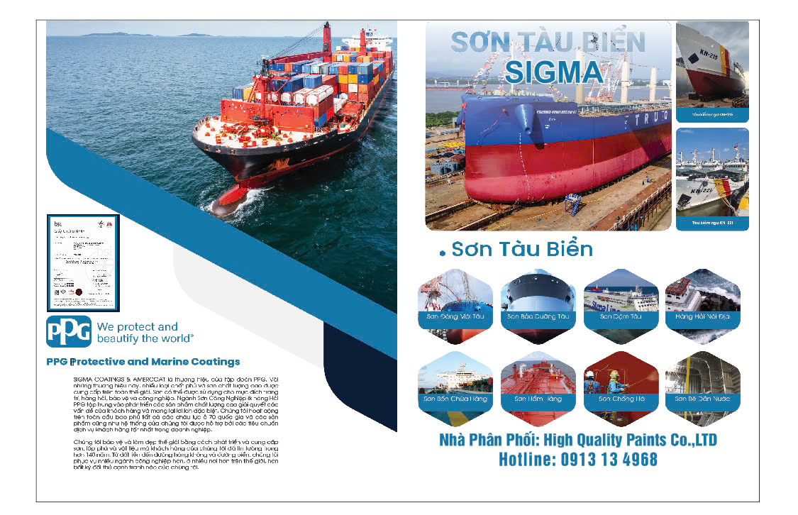 SƠN PPG SIGMA CHO CÔNG NGHIỆP VÀ TÀU BỂN