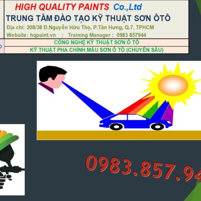 ĐÀO TẠO PHA CHỈNH MÀU SƠN (CHUYÊN SÂU)
